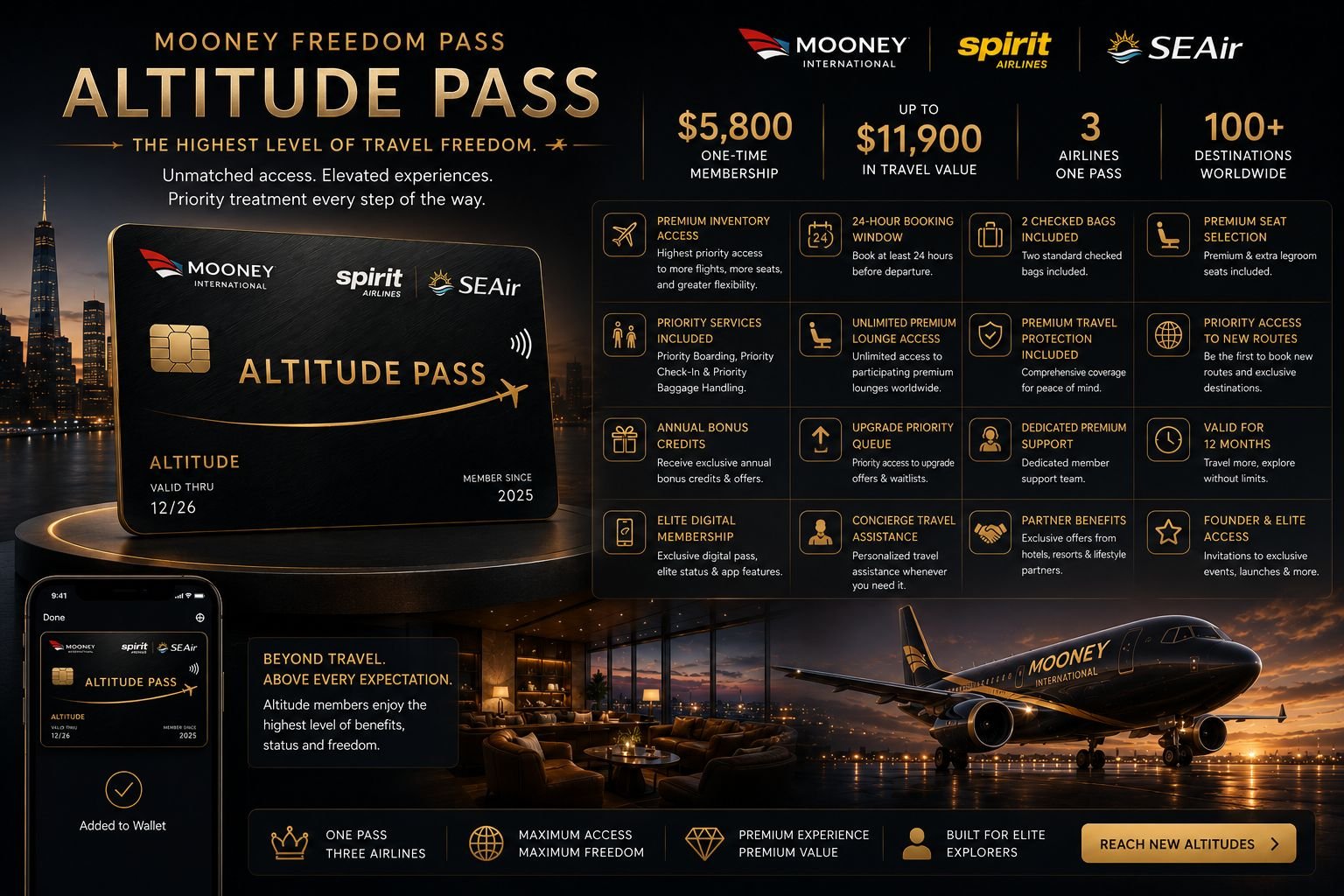 Mooney Altitude Pass Detailed Dashboard Overview