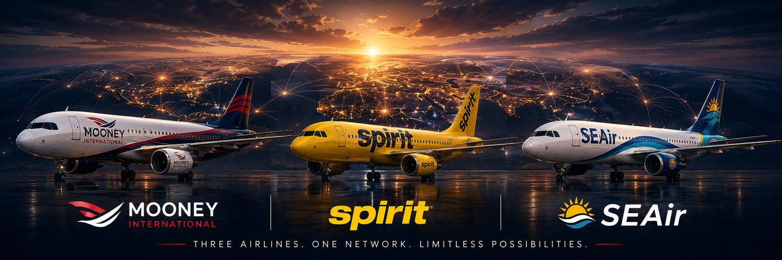 Mooney, Spirit, and SEAir Unified Fleet Network